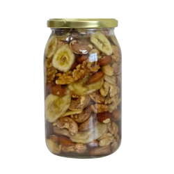 Асорті із сухофруктами з акацієвим медом 920мл/1150г Асорті із сухофруктами з акацієвим медом 920мл/1150г