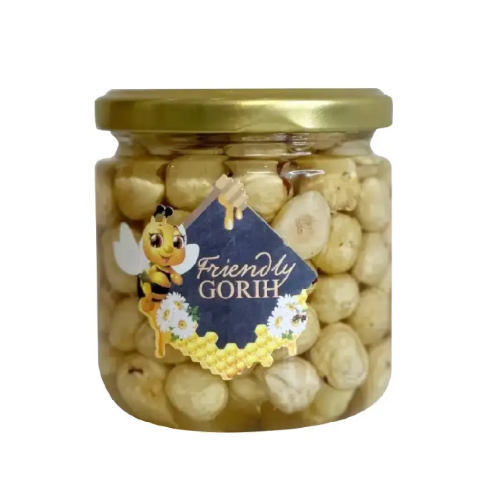 Фундук з акацієвим медом 200мл/250г