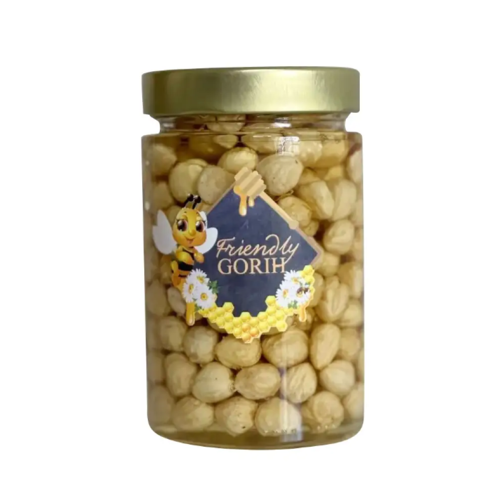 Фундук з акацієвим медом 370мл/450г