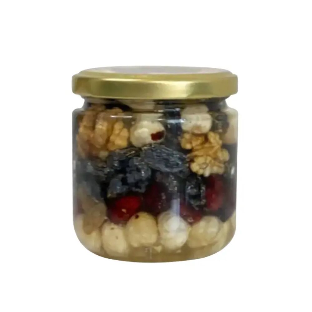 Асорті з сухофруктами з акацієвим медом 200мл/250г