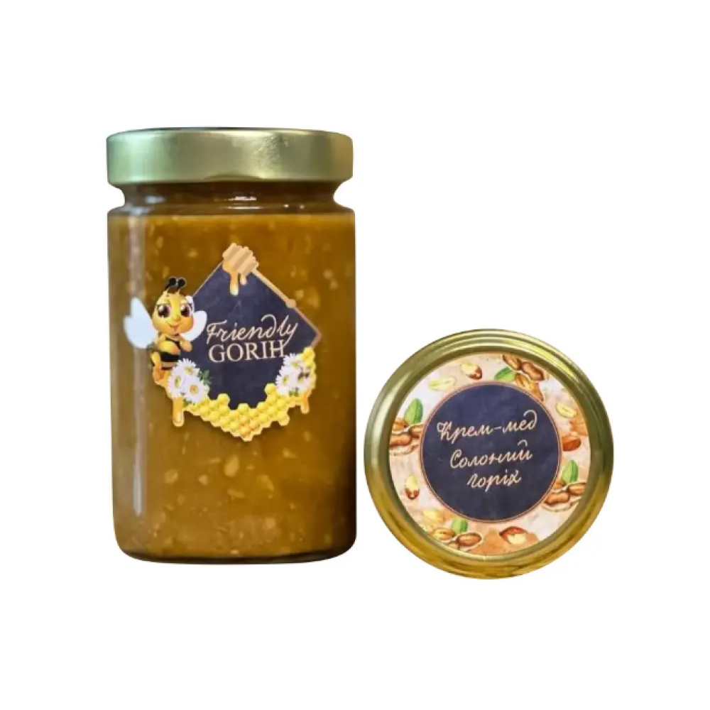 Крем мед “Солений горіх“ 370 мл/520г