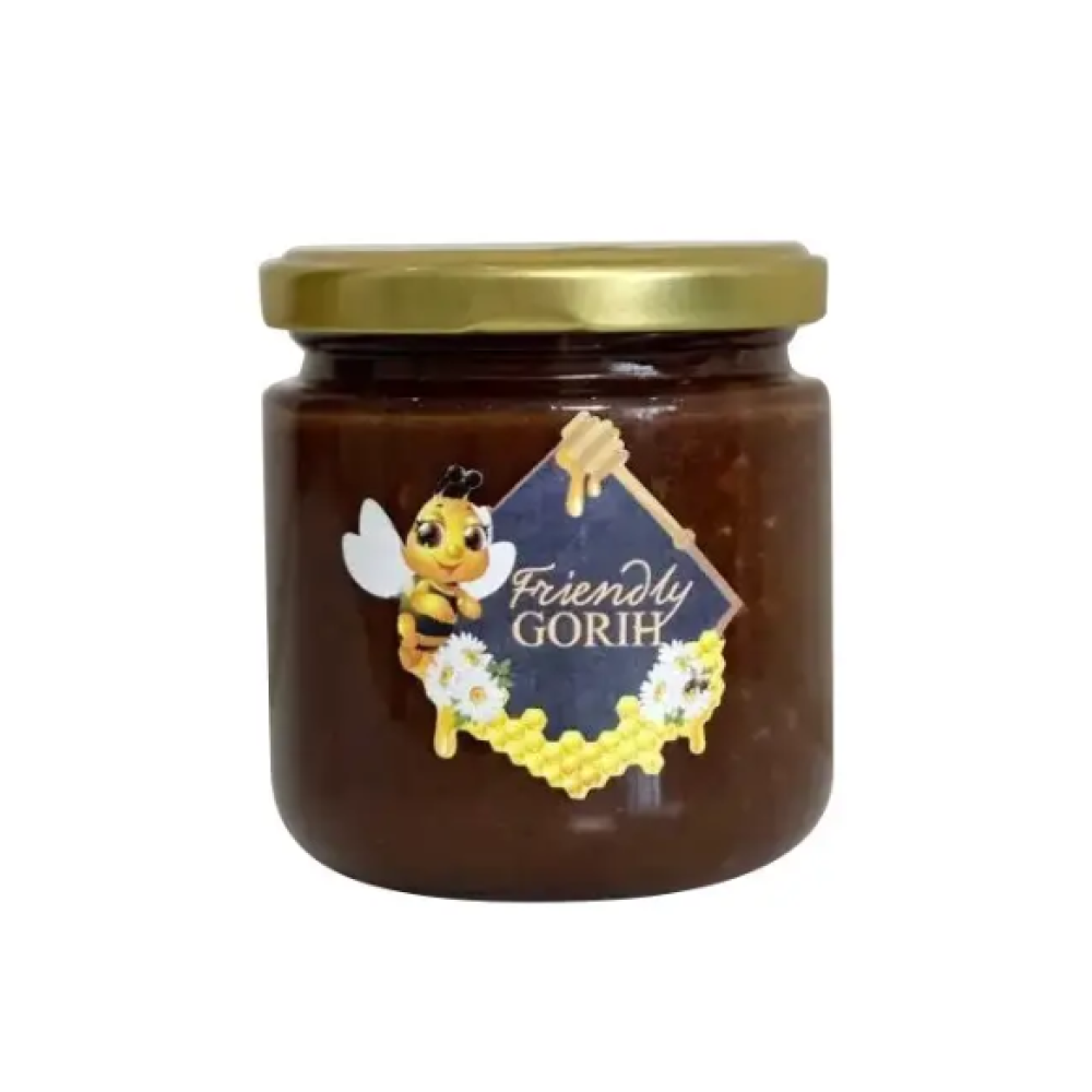 Крем мед “Шоколадний з горішками“ 200мл/265г