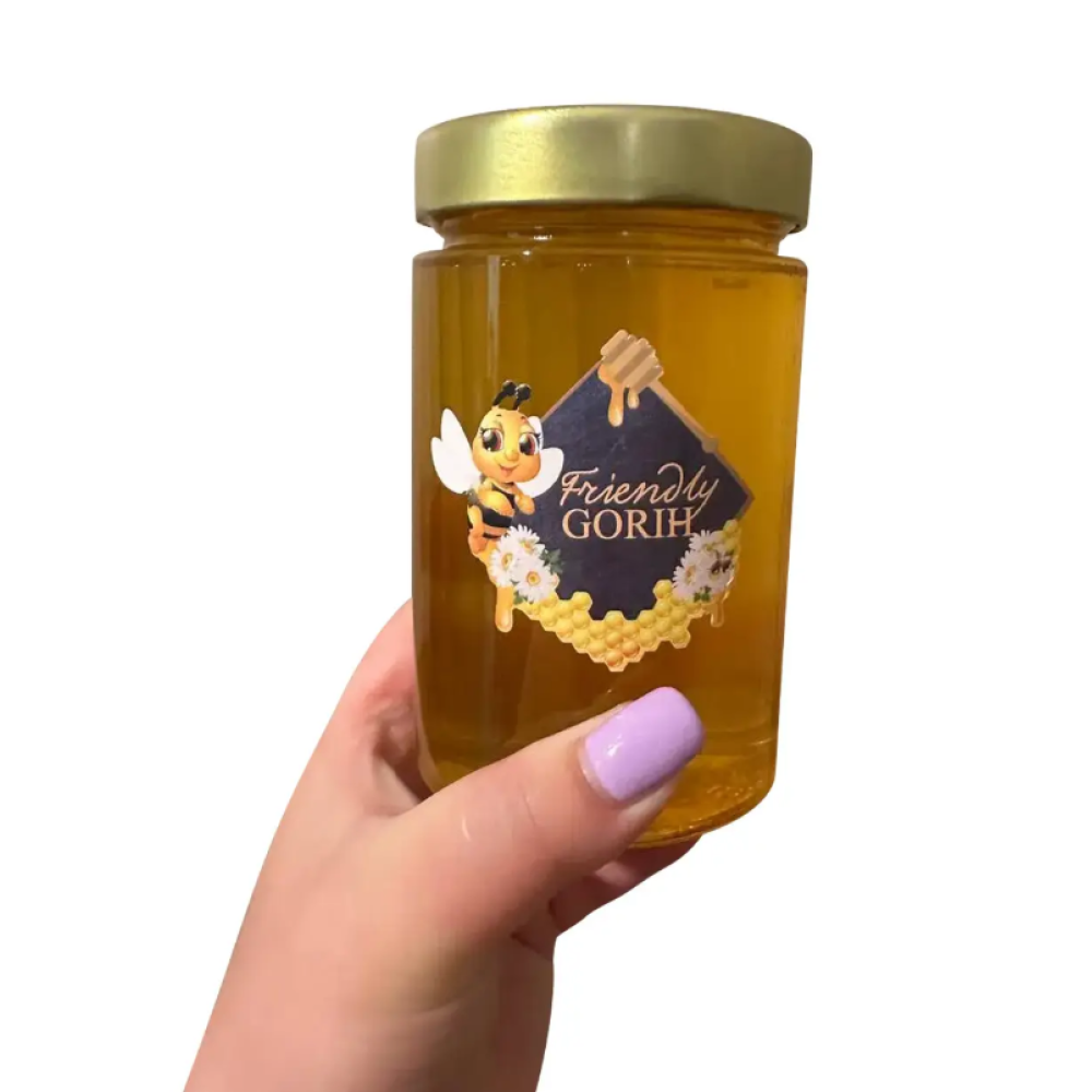 Мед липовий урожай 2024 370мл/520г