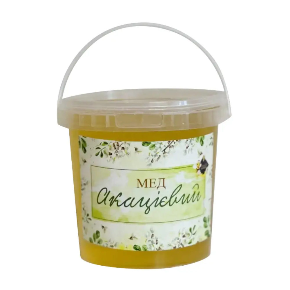Мед акаційний врожай 2024 року 1000 мл/1 л/1,4кг