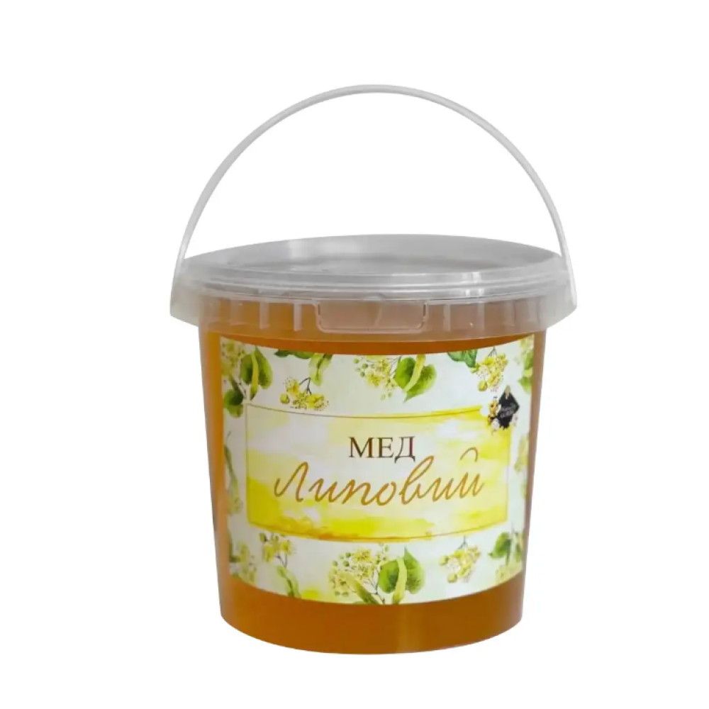 Мед липовий урожай 2024 1000мл/1л/1,4кг