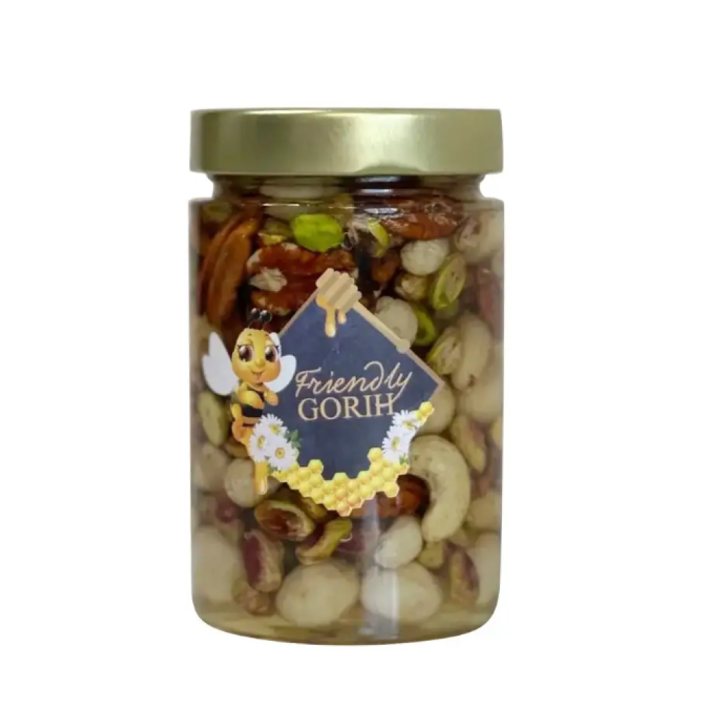 Бразильскій горіх з акацієвим медом 200мл/250г