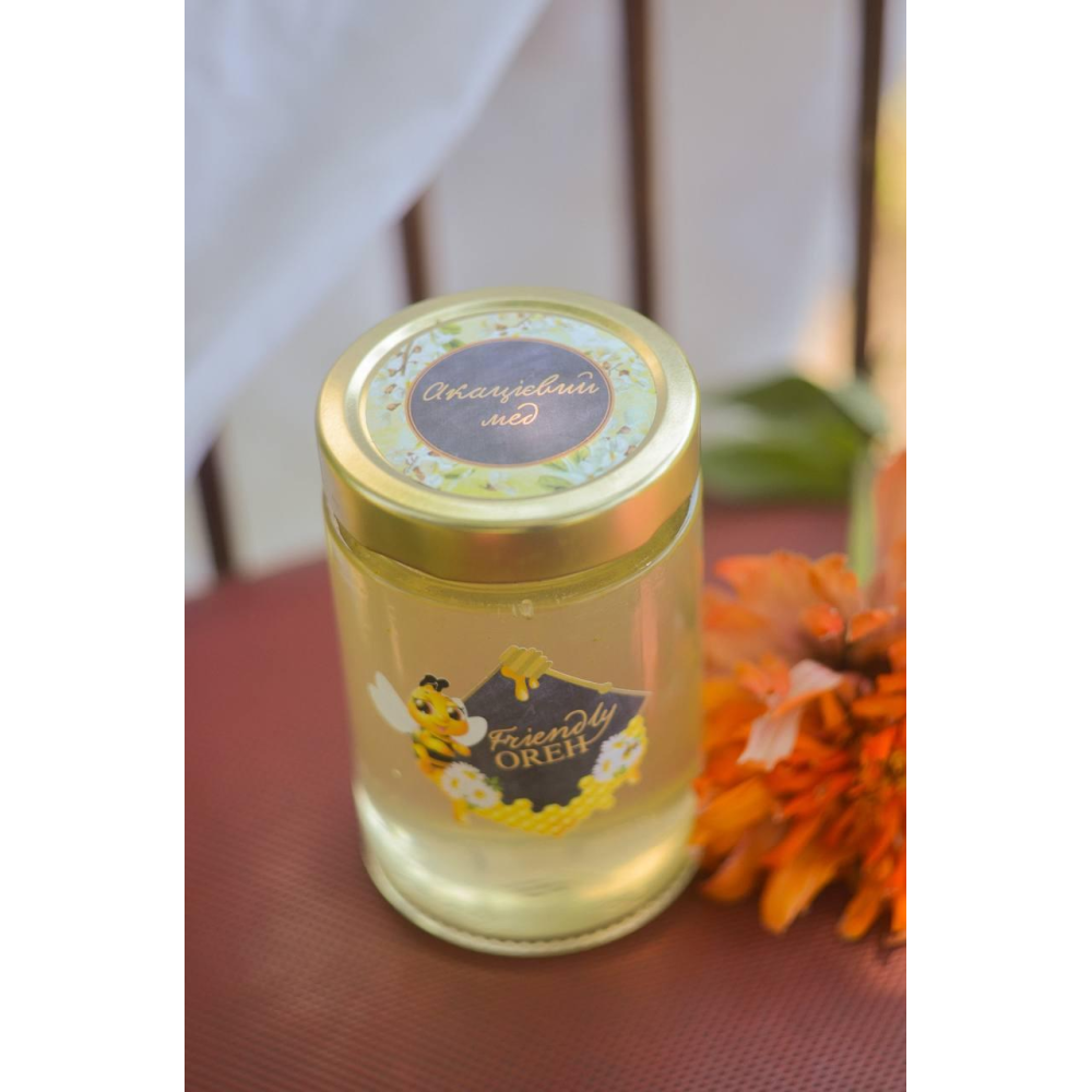 Мед акаційний врожай 2024 року 370 мл/520г