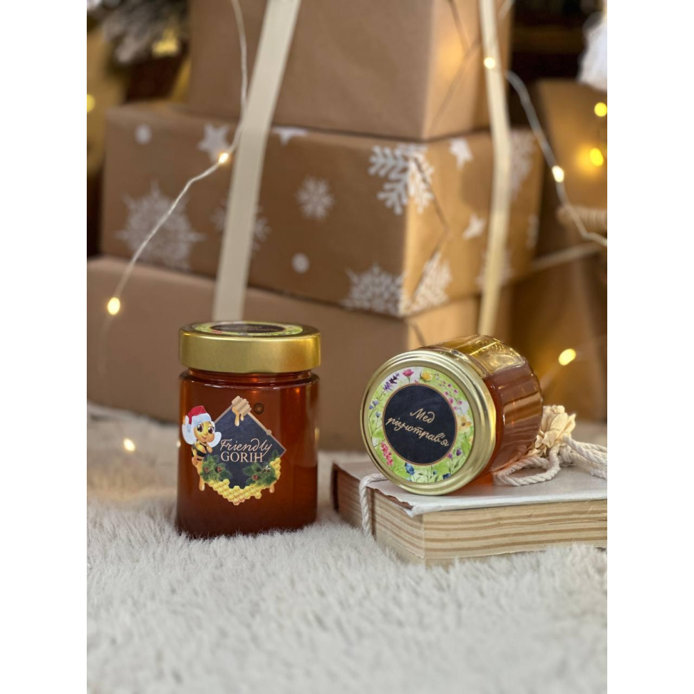 Мед різнотрав“я врожай 2024 370 мл/520г