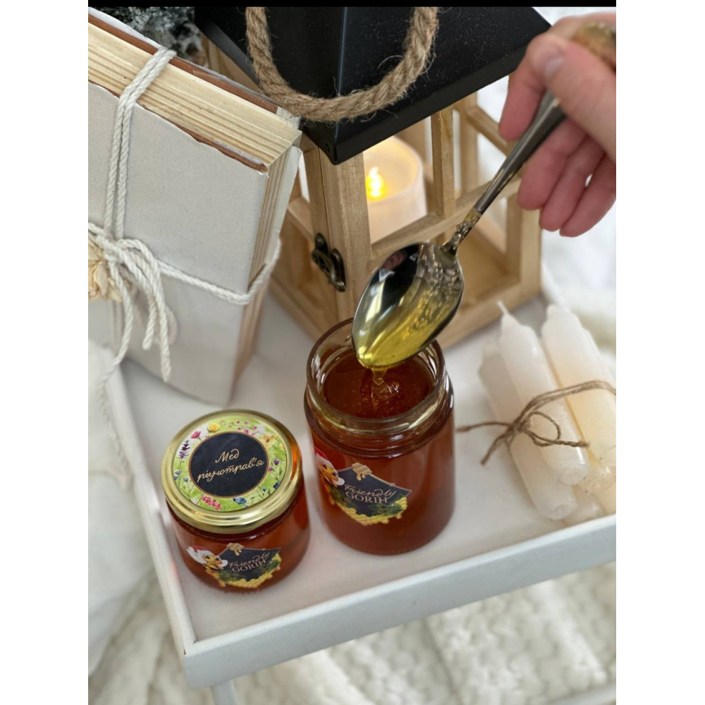 Мед різнотрав“я врожай 2024 370 мл/520г