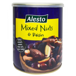 Горіхова суміш із ізюмом Mixed Nuts & Raisin Alesto з/б 340г Горіхова суміш із ізюмом Mixed Nuts & Raisin Alesto з/б 340г