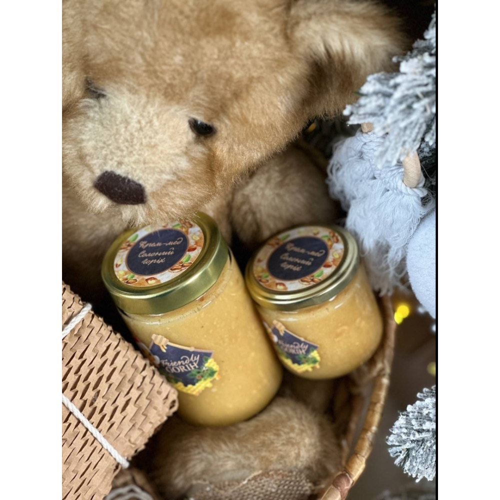 Крем мед “Солений горіх“ 200 мл/265г