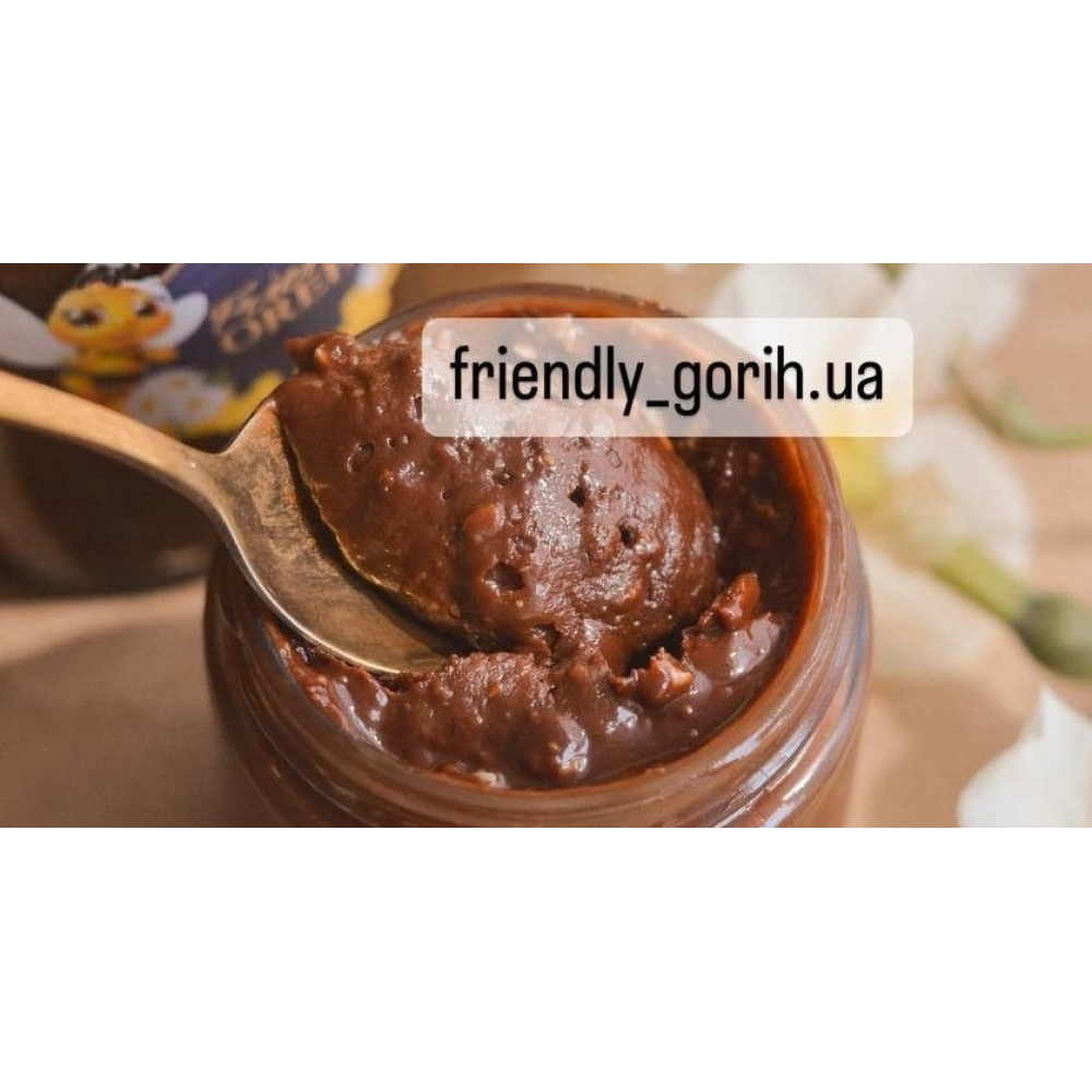 Крем мед “Шоколадний з горішками“ 370мл/520г