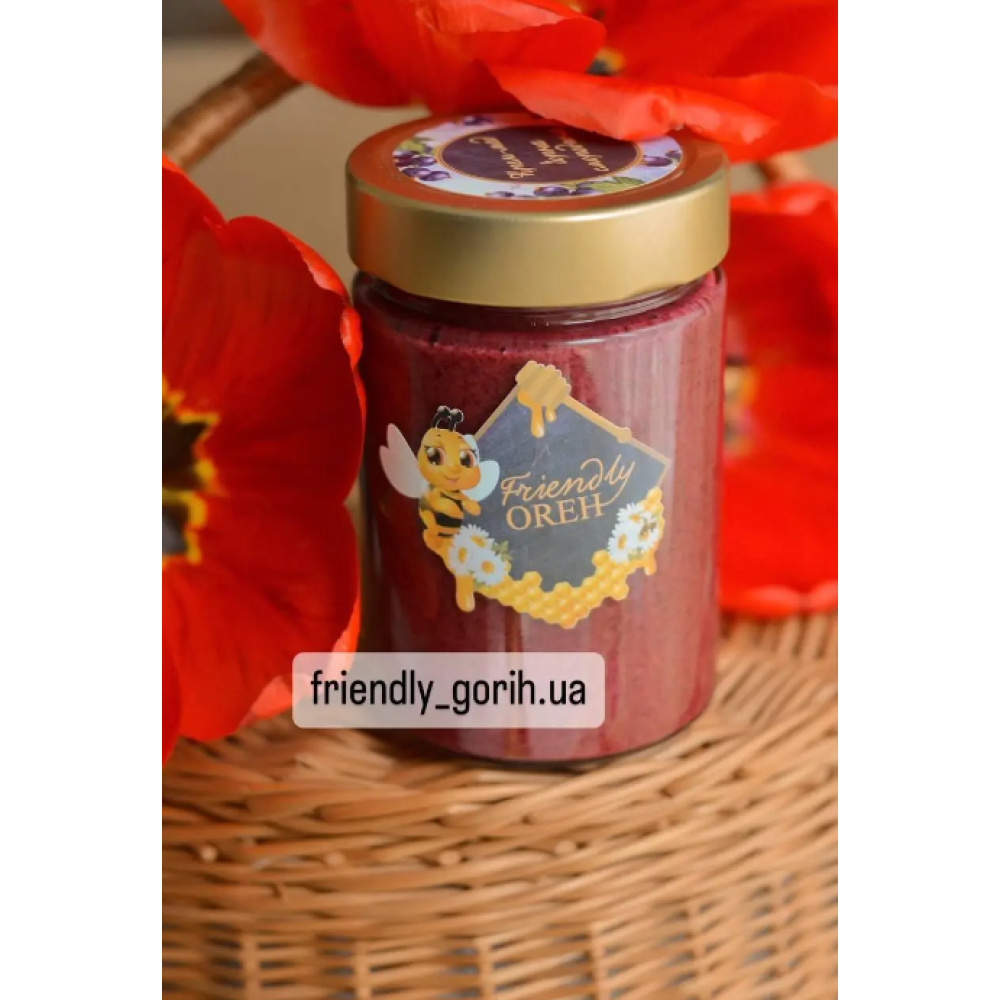 Крем мед “Чорна смородина“ 370 мл/520г